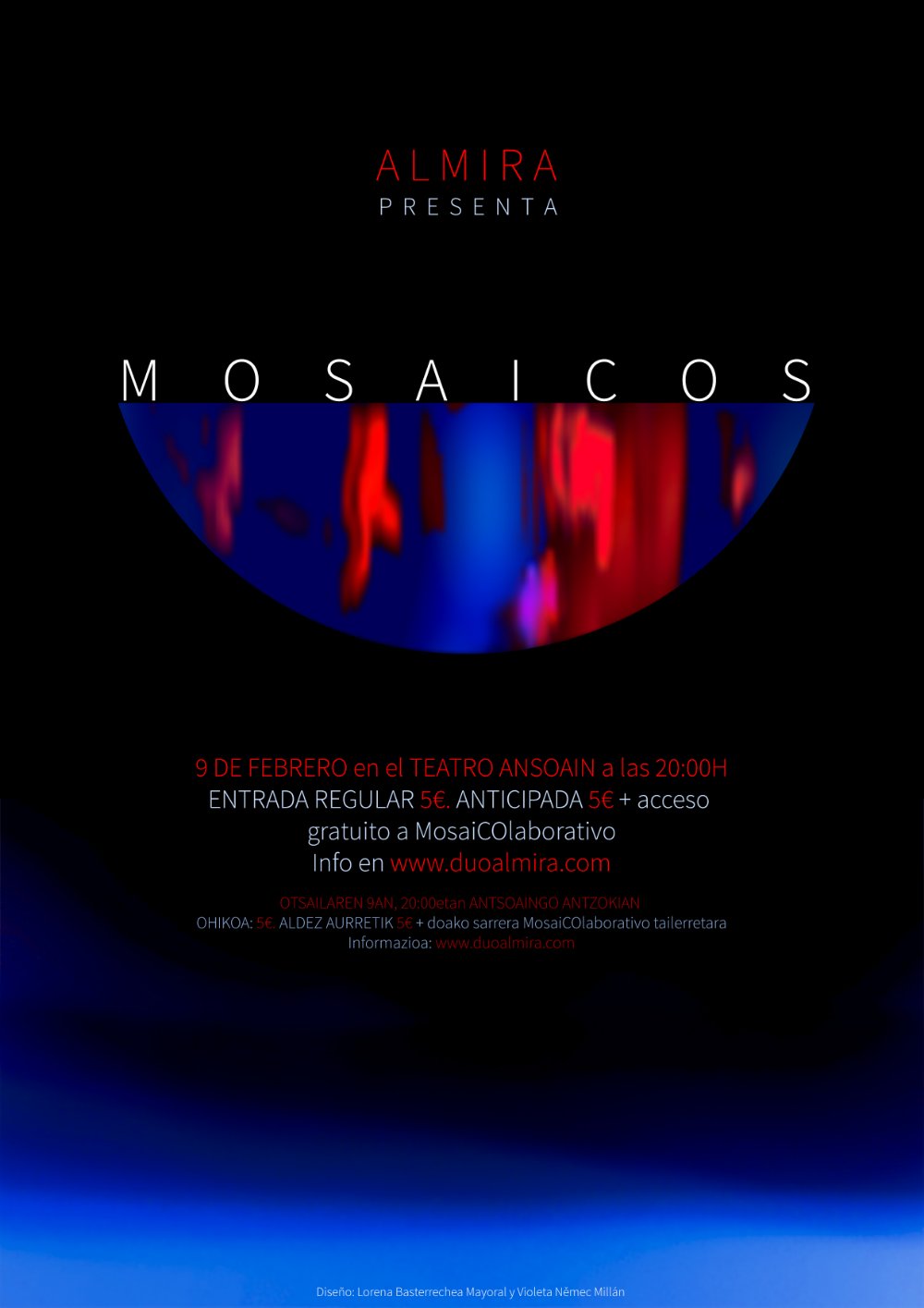 Cartel de espectáculo Mosaicos